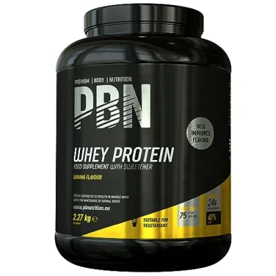 Image of Premium Body Nutrition Whey Protein , Banana, New Improved Flavour . 2.27kg Pack of 1