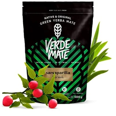 Image of Verde mate Green sarsaparilla 0.5 kg Spicy yerba with 500 g Strongly stimulating Ethereal aroma and deep flavor Exceptional tea from Brazil