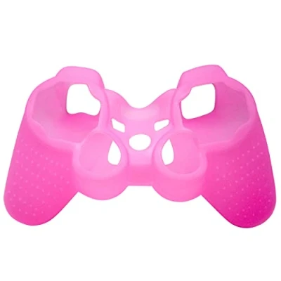 Image of OSTENT Protective Silicone Gel Soft Skin Case Cover Pouch for Sony PlayStation PS2 PS3 Controller Color Pink