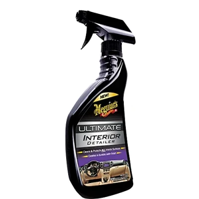 Image of Meguiar&#039;s G16216EU Ultimate Interior Detailer 450ml A Satin Finish. Cleans &amp; Protects All Car Surfaces (Packaging may vary)