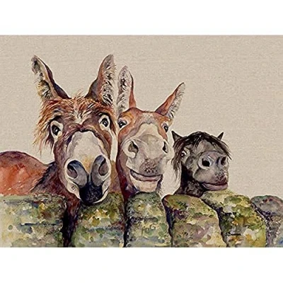 Image of Jane Bannon Johnny/Freckles and Half pint Canvas Print, Multi Colour, 60 x 80 cm