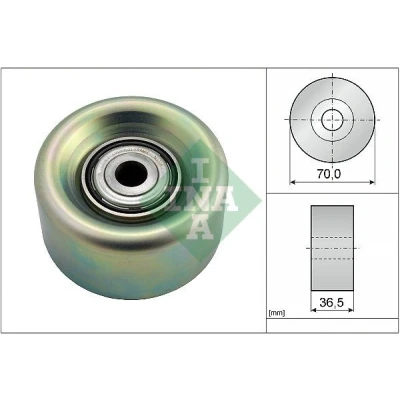 Image of 119271HC0A, 11927ED00B Idler Pulley INA 532 0780 10 NISSAN: Qashqai / Qashqai+2 I, MICRA 3, Juke