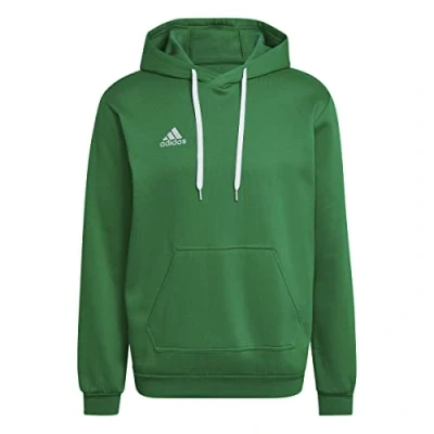 Image of adidas Performance Entrada 22 Hoodie, Men&#039;s, Size: XS, Team green/white