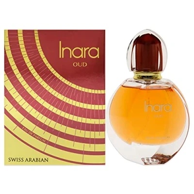 Image of Swiss Arabian Inara Oud For Women EDP Spray Oriental, Vanilla, Fruity Fragrance Long Lasting, Luxury Perfume with Saffron, Lychee, Rose, Peach, Raspberry, Notes 55ml