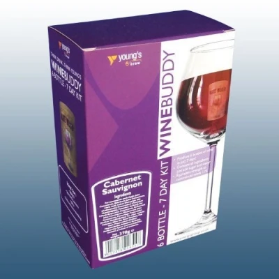 Image of Home Brew &amp; Wine Making WineBuddy 6 Bottle Red Refill Cabernet Sauvignon Ingredient Kit by