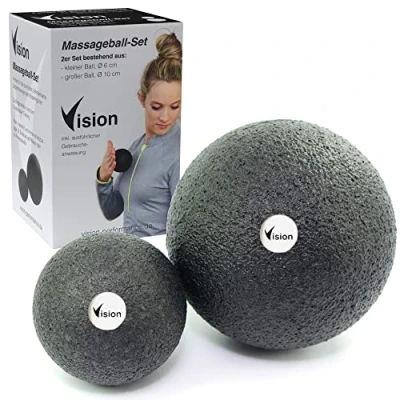 Image of Vision Massage Ball Set I 6 cm + 10 Environmentally Friendly/Durable Material Self for Fascia Release Tension Trigger Point Therapy Current Regeneration