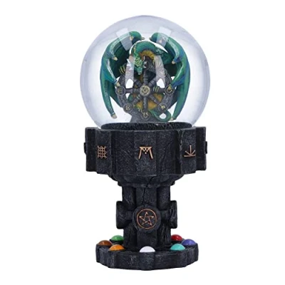 Image of Nemesis Now Anne Stokes Year of The Magical Dragon Snow Globe, Multi Coloured, 18.5cm