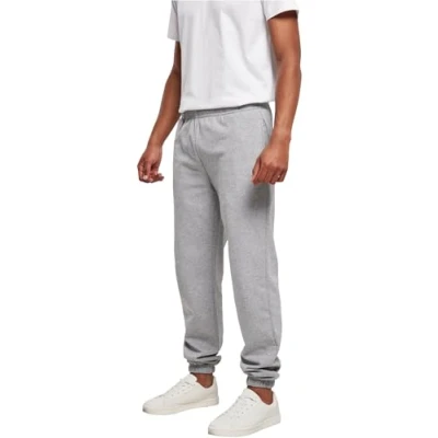 Image of Build Your Brand Men&#039;s Basic Jogging Pants, Heather Grey, XS