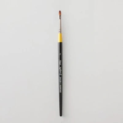 Image of Daler Rowney System3 Acrylic Brush, Synthetic Hair, Short Handle, Filbert, 2