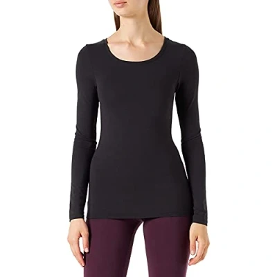 Image of Women&#039;s Thermal Underwear Long Sleeve T Shirt Warm Base Layer Crew Neck Top Soft Breathable Lightweight Tee for Running Cycling Hiking (Crew Plus Size)