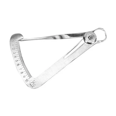 Image of Vogueing Tool Stainless Steel Dental Gauge, 0 10mm Range, Pearl White