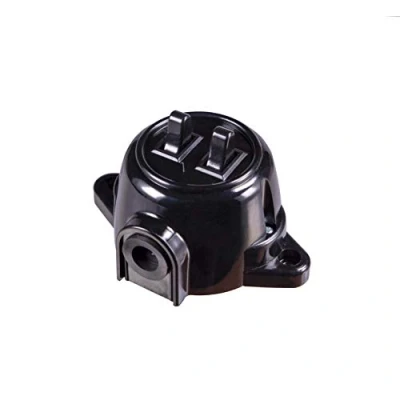 Image of Surface Mounted Vintage Socket Light Switch Round Retro Toggle Series (Series Black)