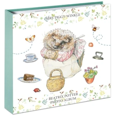 Image of Robert Frederick, The World of Beatrix Potter, Mrs Tiggywinkle Portrait Chunky Photo Album, Holds 100 Photographs 6 x 4 Inch