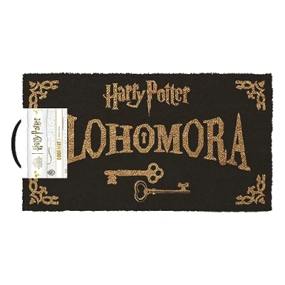 Image of Pyramid International HARRY POTTER Door Mat (Coir Alohomora Design) 33cm x 60cm Coir Doormat, Outside and Inside Mat, Official Merchandise