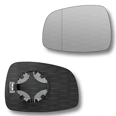 Image of Less4spares Replacement Wing Mirror Glass Left Compatible with Suzuki Swift 2005 2010 CLIP ON Passnager Near Side N/S Heated Blind Spot