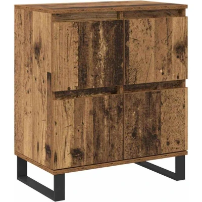 Image of Sideboard with Storage Door Brown 60 x 35 70 cm Engineered wood vidaXL