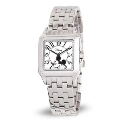 Image of Disney Women&#039;s W000469 Mickey Mouse Perfect Square Bracelet Watch