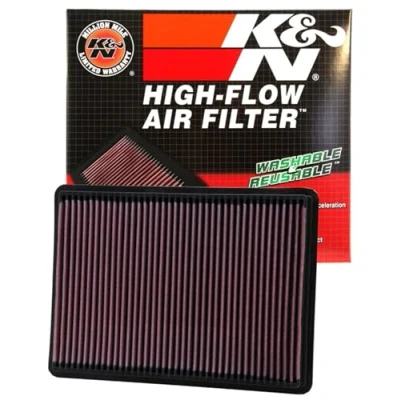 Image of K&amp;N Engine Air Filter: High Performance, Premium, Washable, Panel 2001 2010 (Commander, Grand Cherokee, Liberty, Cherokee III), 33 2233