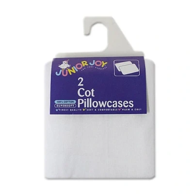 Image of Cot Cotton Pillow Case (Pack of 2) 6274WH