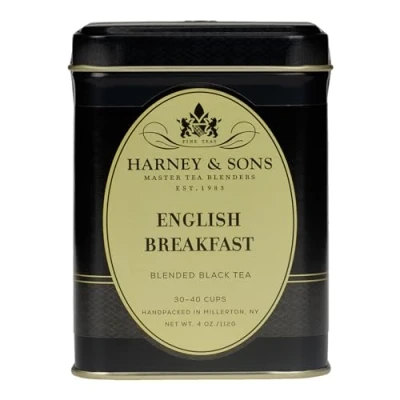 Image of Harney &amp; Sons English Breakfast Loose Leaf Tea, 4 Ounce Tin by