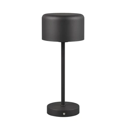 Image of Reality Leuchten Jeff LED table lamp, matt black, height 30 cm, metal