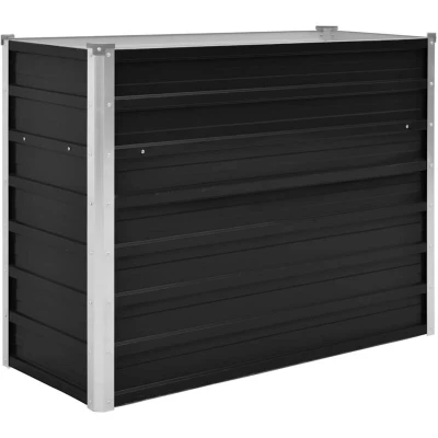Image of vidaXL Garden Raised Bed Anthracite 100x40x77 cm Galvanised Steel