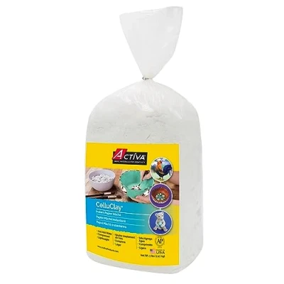 Image of ACTIVA CelluClay Instant Papier Mache, 5 Pound White