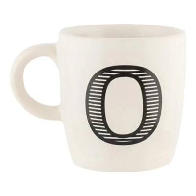 Image of FabFinds Hugga Mug with Initials Classic Ceramic Large Gift Coffee Cups 330ml (O)
