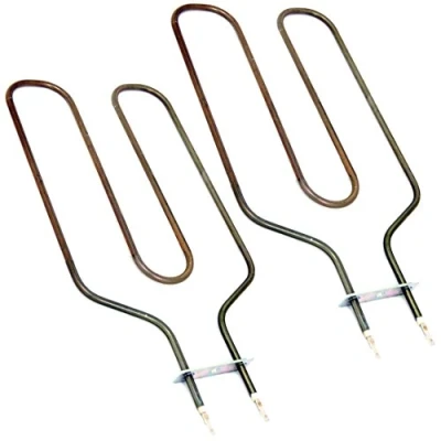 Image of SPARES2GO Upper Heater Grill Element for Rangemaster 110 90 55 Classic Toledo Pro Oven/Cooker (1150W, Pack of 2)