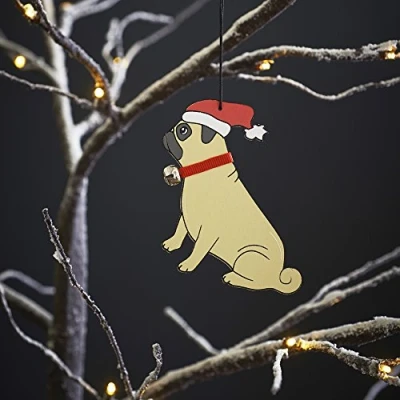 Image of Sweet William Pug Christmas tree decoration