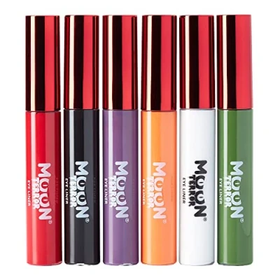 Image of Moon Terror Halloween Eye Liner 10ml SFX Make up for Vampire Zombie Theatre l Special Effects (Set of 6)