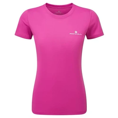 Image of Ronhill Running, Wmn&#039;s Core S/S Tee, Razzmataz/BrightWhite, 16
