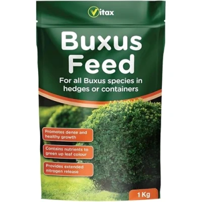 Image of Buxus Feed Food Fertiliser for All Species Hedges or Containers 1kg Box Plant Topiary Plants to Promote Healthy Growth (Buxus 1kg)