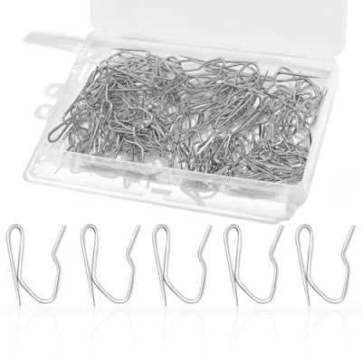 Image of 50 Pcs Heavy Duty Drapery Pin Hooks Metal Curtain for Pencil Pleat Curtains, Pinch Hooks, Window/Door/Shower/Pencil Curtains