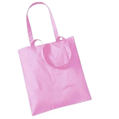 Image of Westford Mill W101 Bag for Life Long Handles Classic Pink