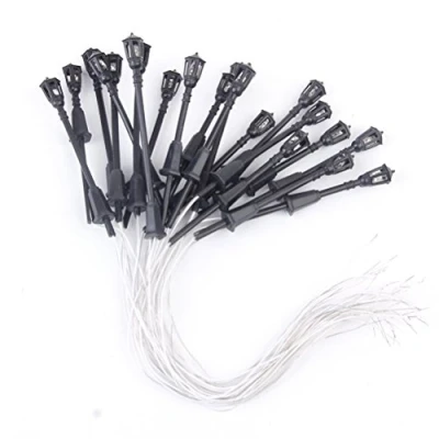 Image of WINOMO 10pcs Model Lights Single Heads LED Lamppost 1:100