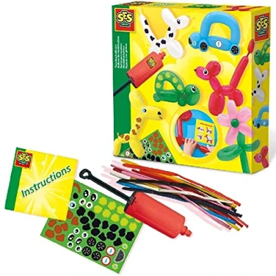 Image of SES Creative 14017 Modellierballons Animals Twisting Balloons, Diverse Colours, Small