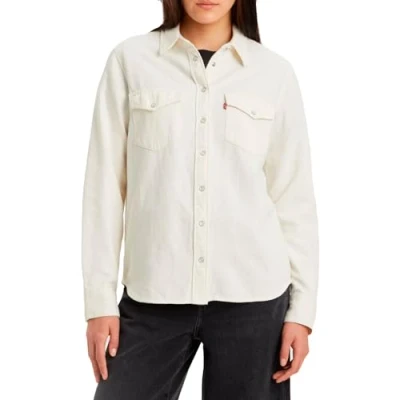 Image of Levi&#039;s Women&#039;s Iconic Western Shirt, Ecru Crew 4, L