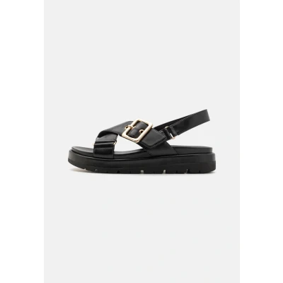 Image of Marco Tozzi Platform sandals, Women&#039;s, Size: 8, Black shoes