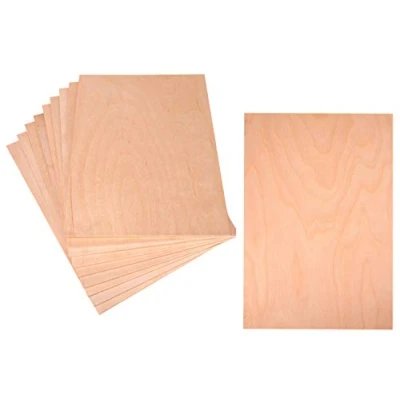 Image of Plywood Panel 3 mm 30 x 21 cm 10 Made of Premium Quality Wood, Birch A4 / Perfect Material for Handicraft/Laser Processing/Pyrography(10)