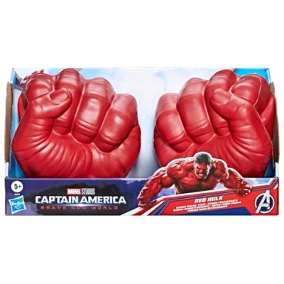 Image of Marvel Avengers Captain America: Brave New World Red Hulk Gamma Smash Fists Role Play Toys