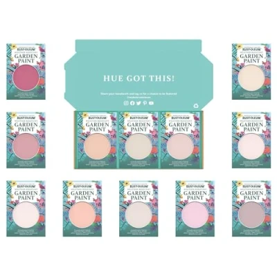Image of Rust Oleum Garden Paint in Satin Finish Sweet Pinks Tester Box