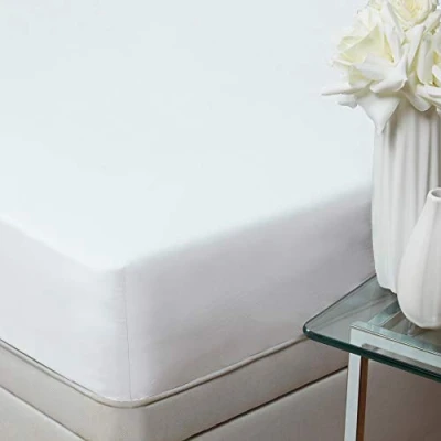 Image of Sanctuary 100 Percent Cotton Fitted Sheet, White, Single