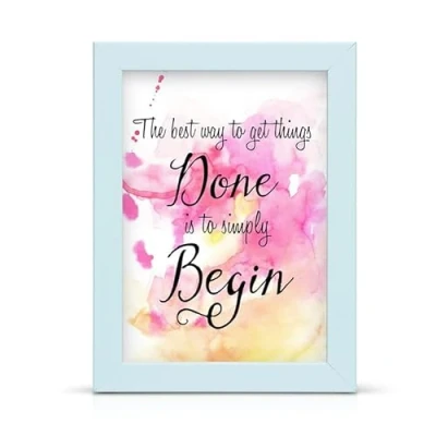 Image of Convenient2you 12x8 Inch White Wood Effect Photo Frame, Poster/Picture Frames For Wall Mount/freestanding