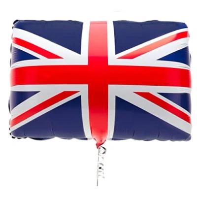 Image of Toyland® 55cm (22&quot;) Large Union Jack Flag Foil Balloon British Party Decorations