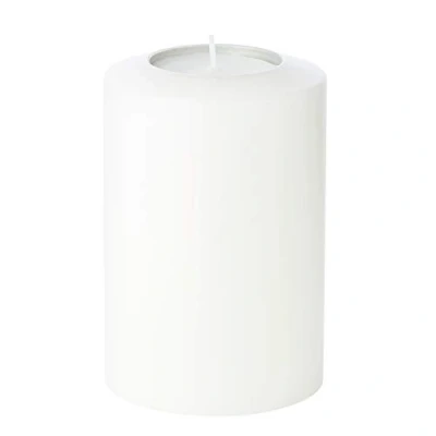 Image of Edzard Tealight holder, permanent candle Cornelius Pine, height 6 in, diameter 4 suitable for maxi tea lights, heat resistant up to 90C