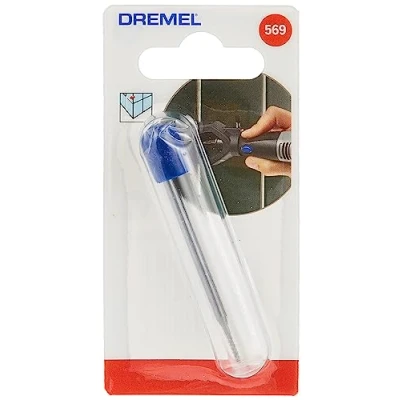 Image of Dremel 569 Grout Removal Bit, Remover Accessory for Rotary Multi Tool Removing and Cleaning Grout, 1.6 mm