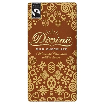 Image of Divine Fairtrade Milk Chocolate (100g) Pack of 2