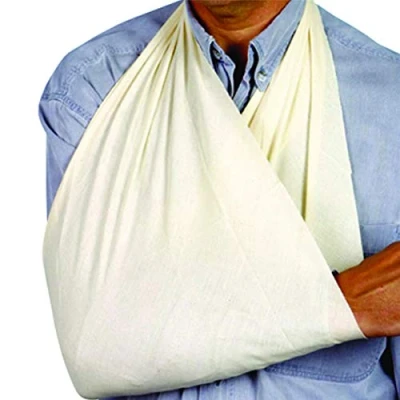 Image of Cotton Calico Triangular Bandage for Arm and Shoulder Injury Support (1)