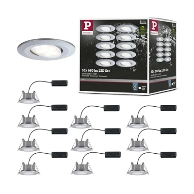 Image of Paulmann Calla on/off 9cm 840 10 set chrome